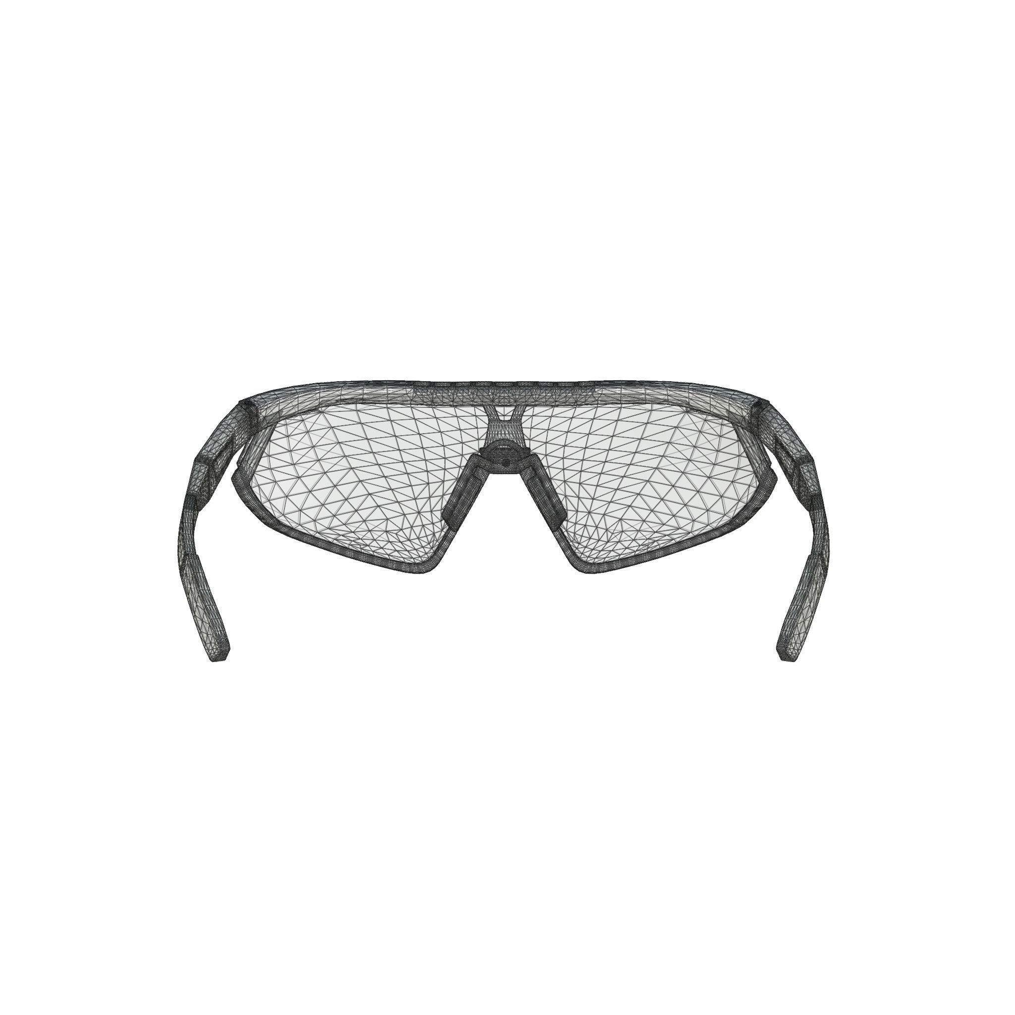 Adidas Sport - Brown Sport glasses Low-poly 3D model_5