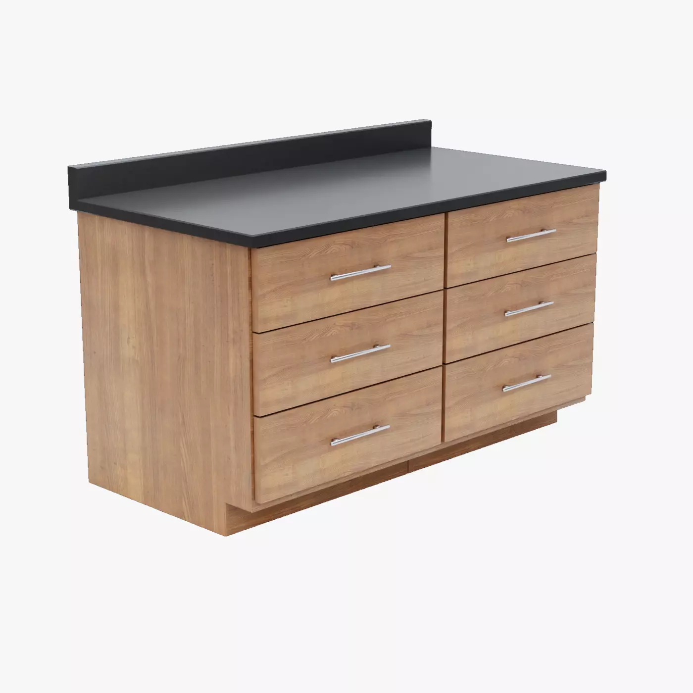 Modern Kitchen Counter 2 with End Piece 3D Model Collection_0