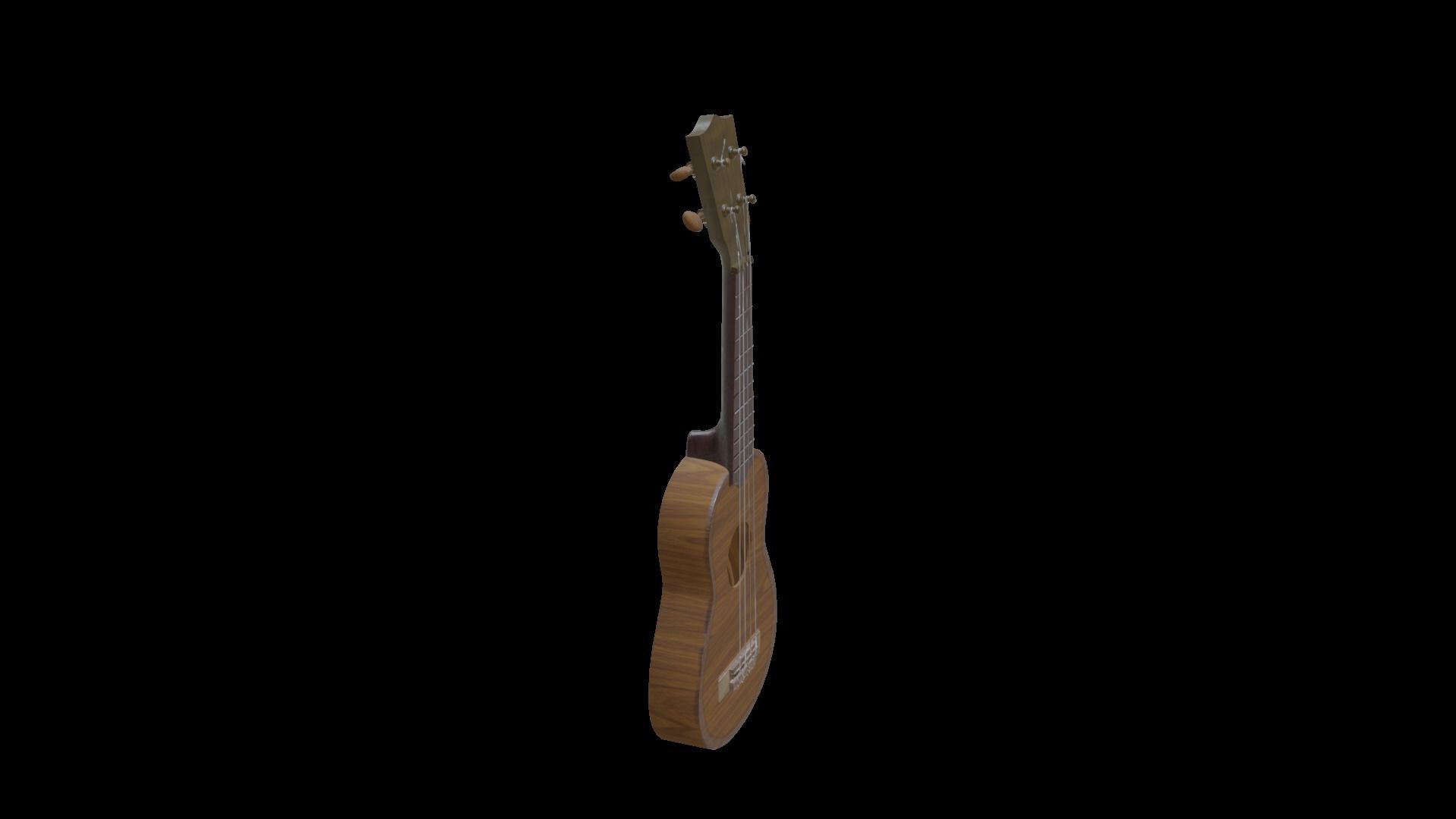 Ukelele Uke Low-poly 3D model_27