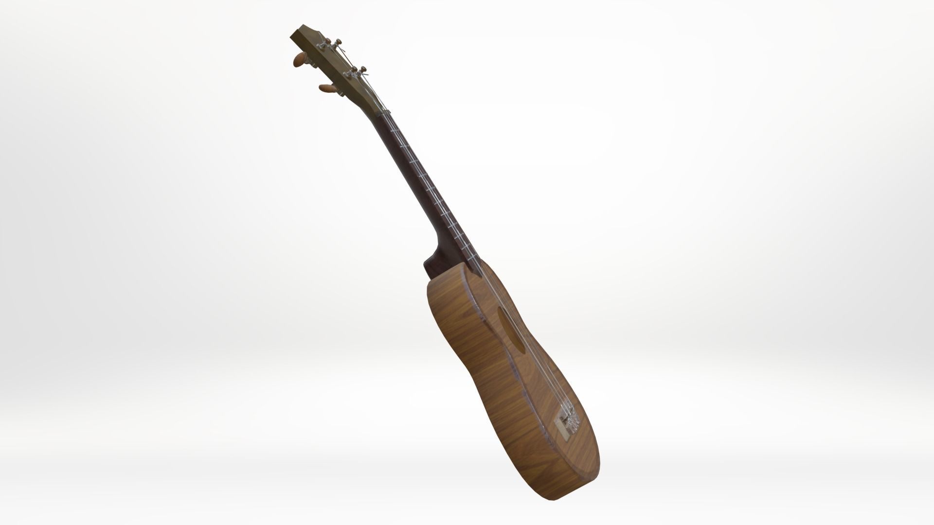 Ukelele Uke Low-poly 3D model_6