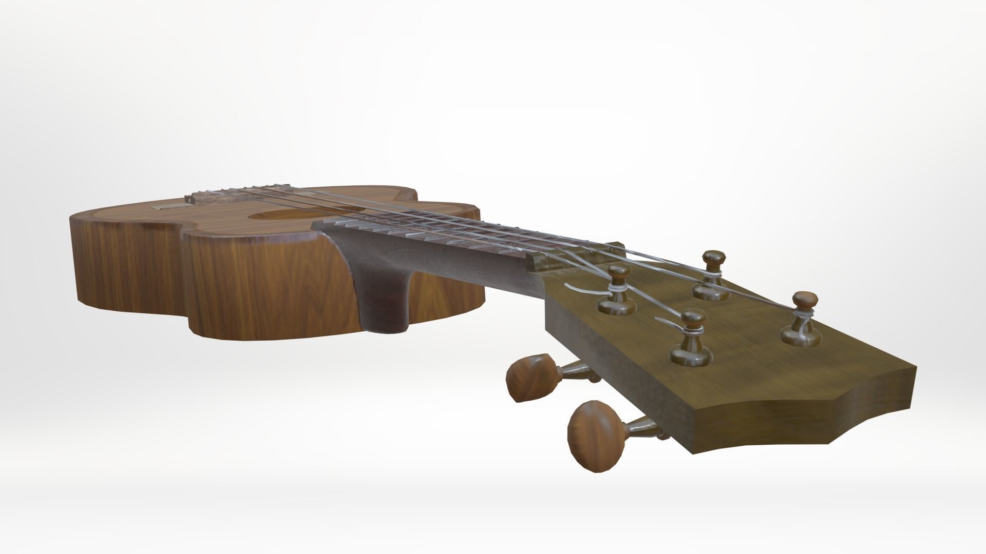 Ukelele Uke Low-poly 3D model_20