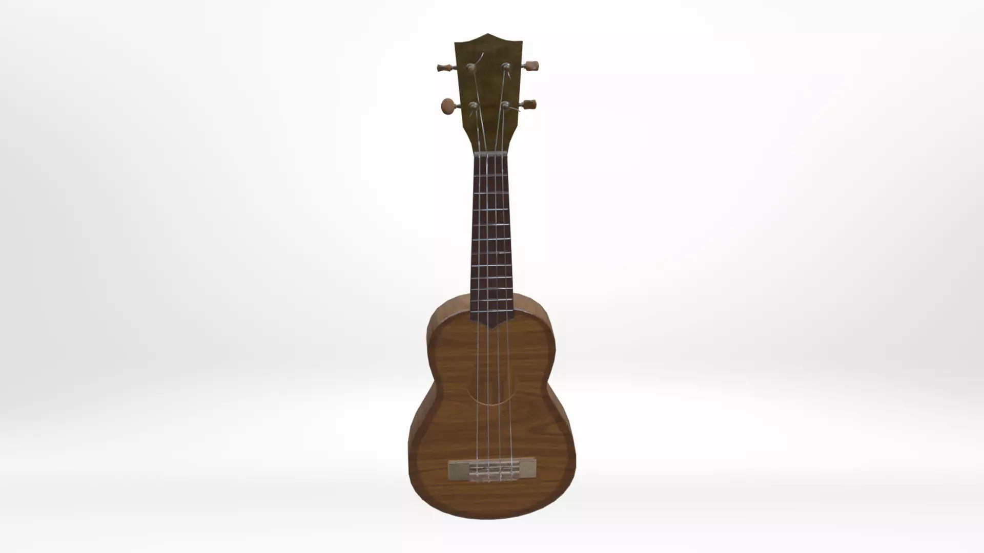 Ukelele Uke Low-poly 3D model_0