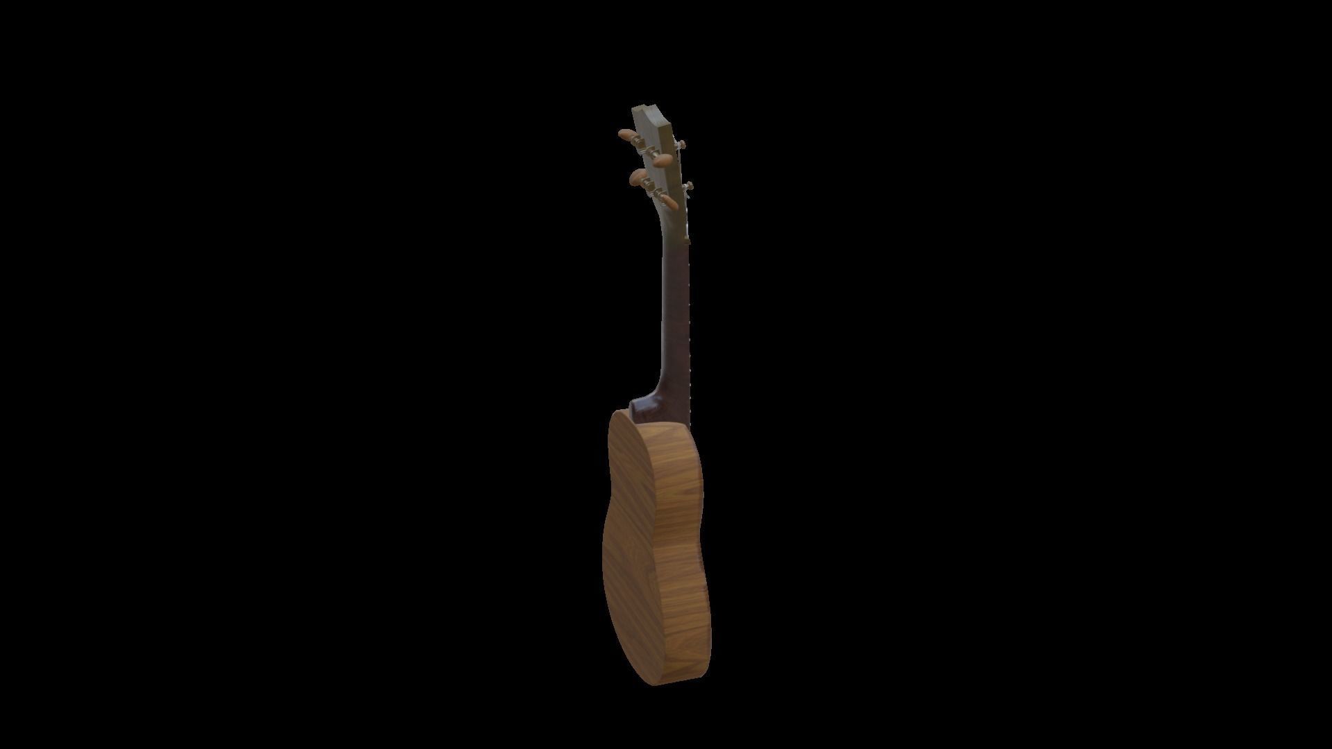 Ukelele Uke Low-poly 3D model_29