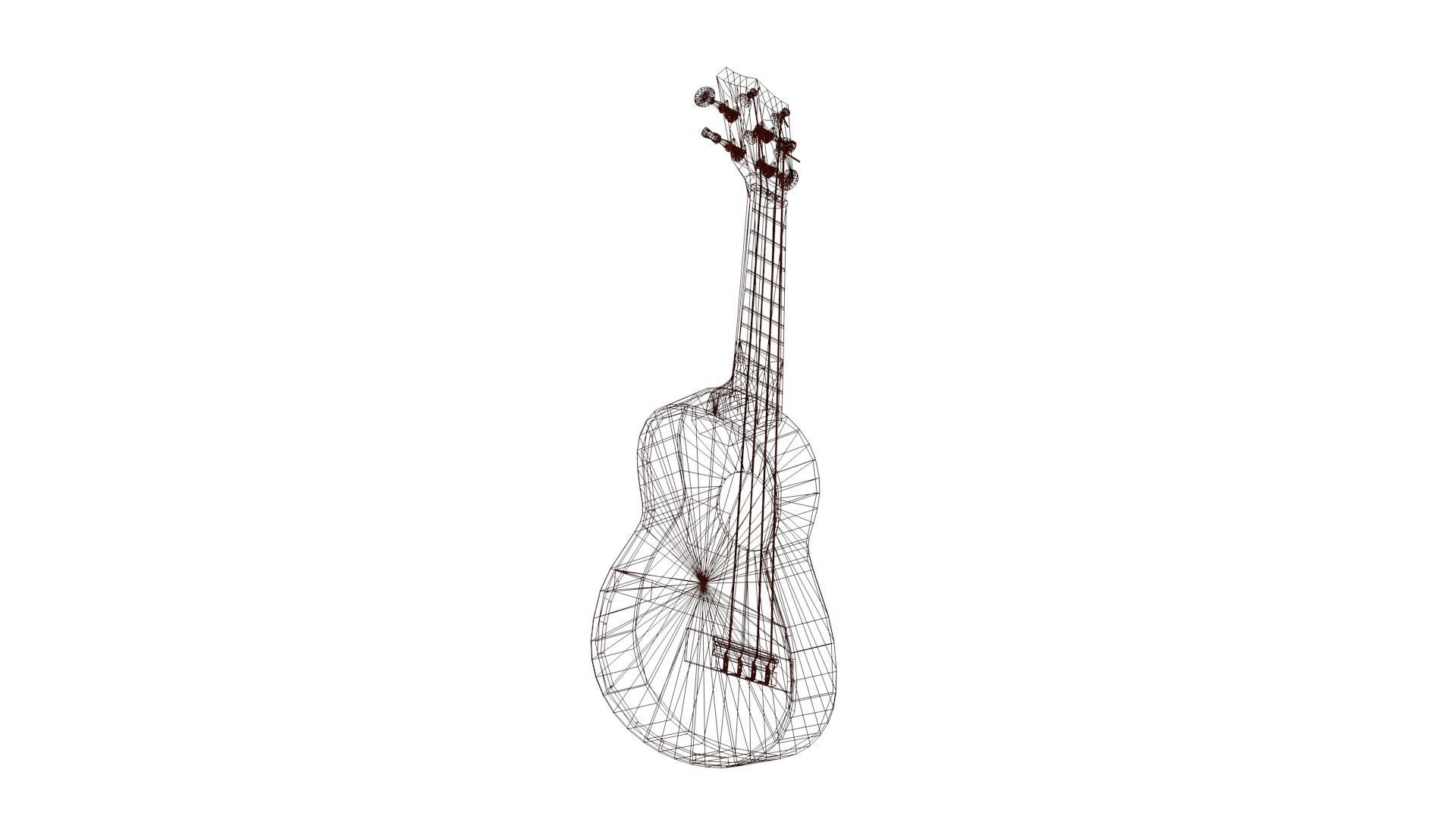 Ukelele Uke Low-poly 3D model_45