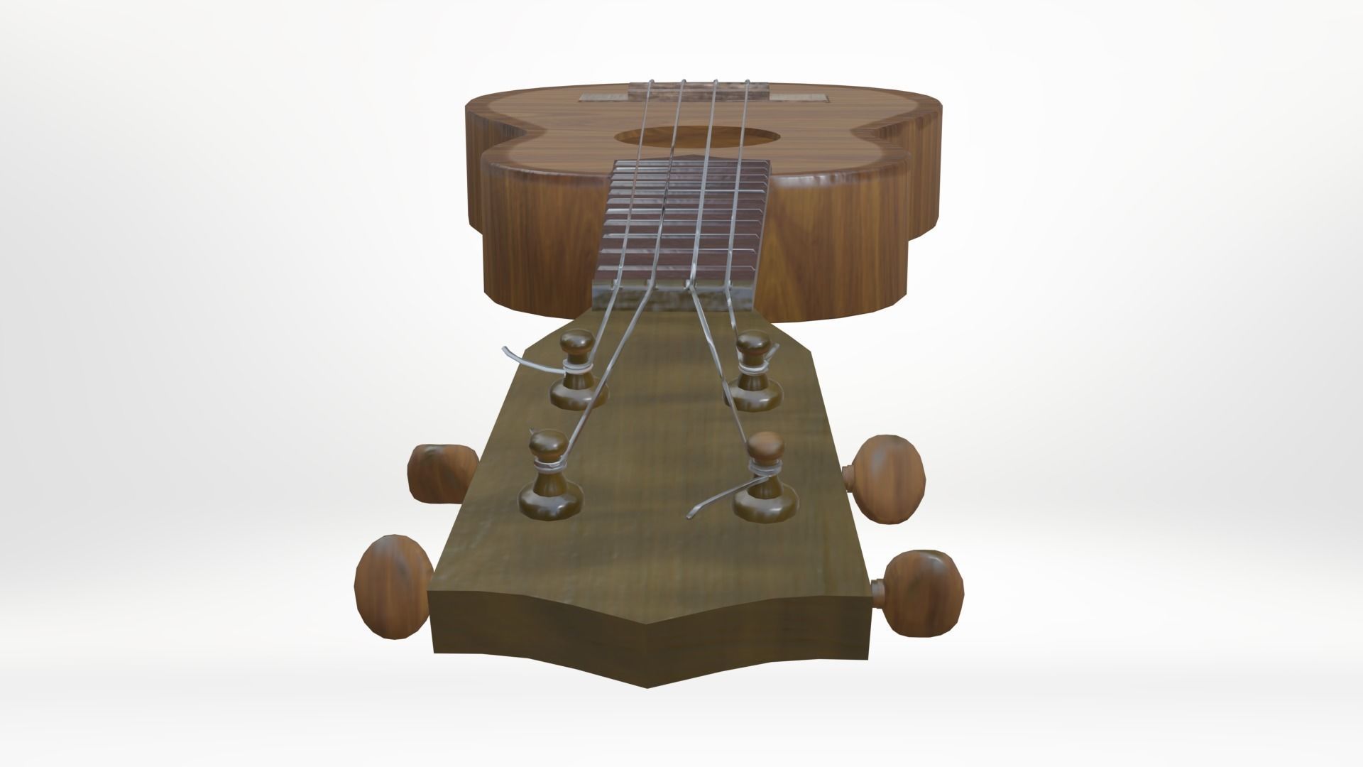 Ukelele Uke Low-poly 3D model_18