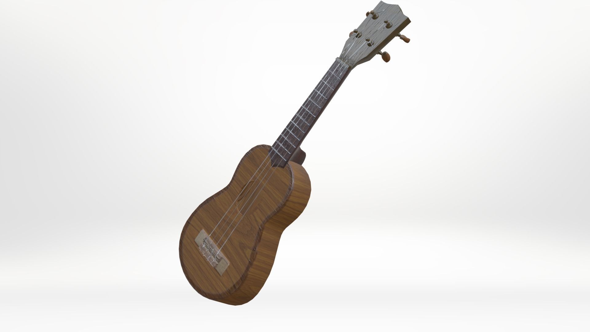 Ukelele Uke Low-poly 3D model_3