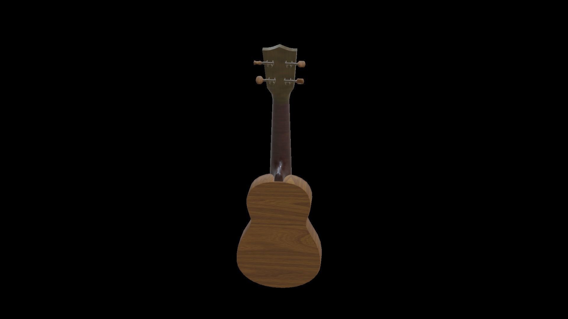 Ukelele Uke Low-poly 3D model_33