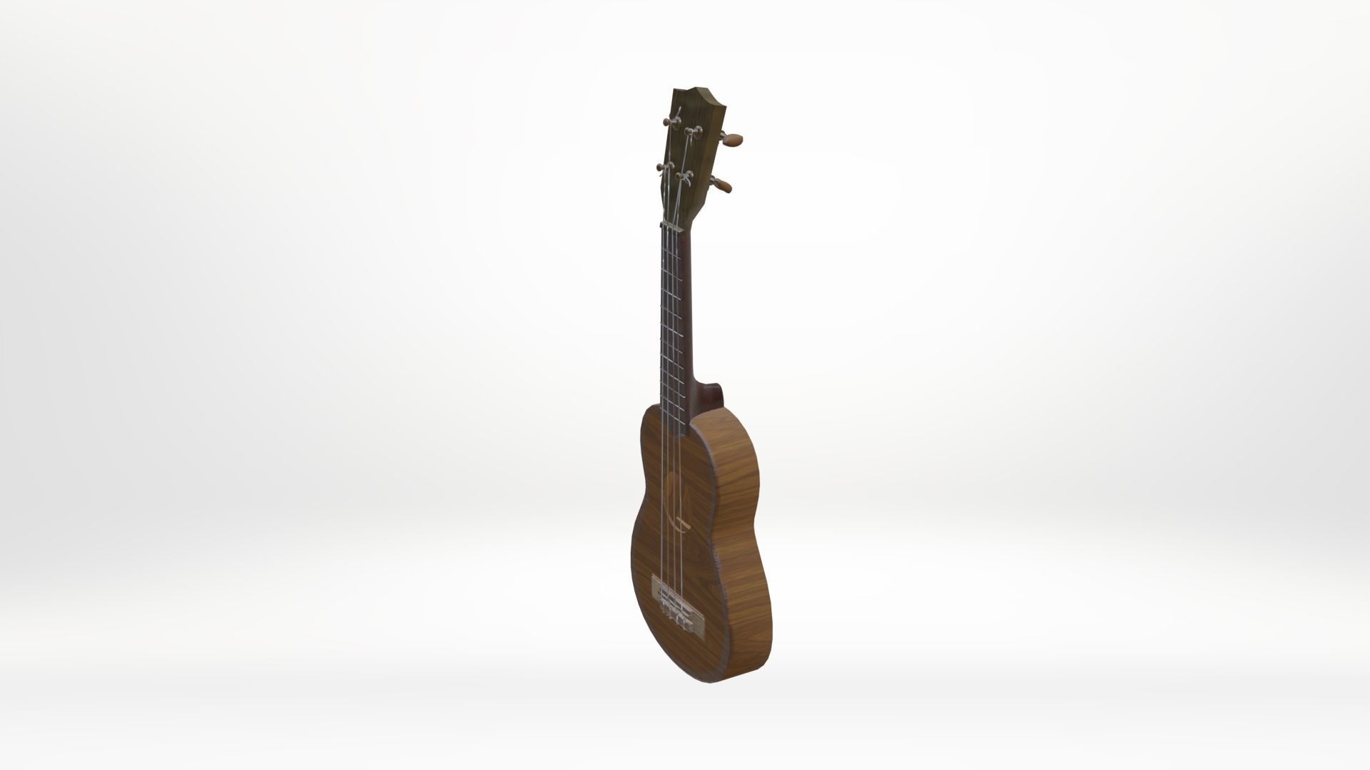 Ukelele Uke Low-poly 3D model_34