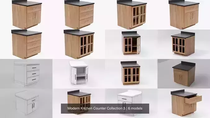 Modern Kitchen Counter Collection 3