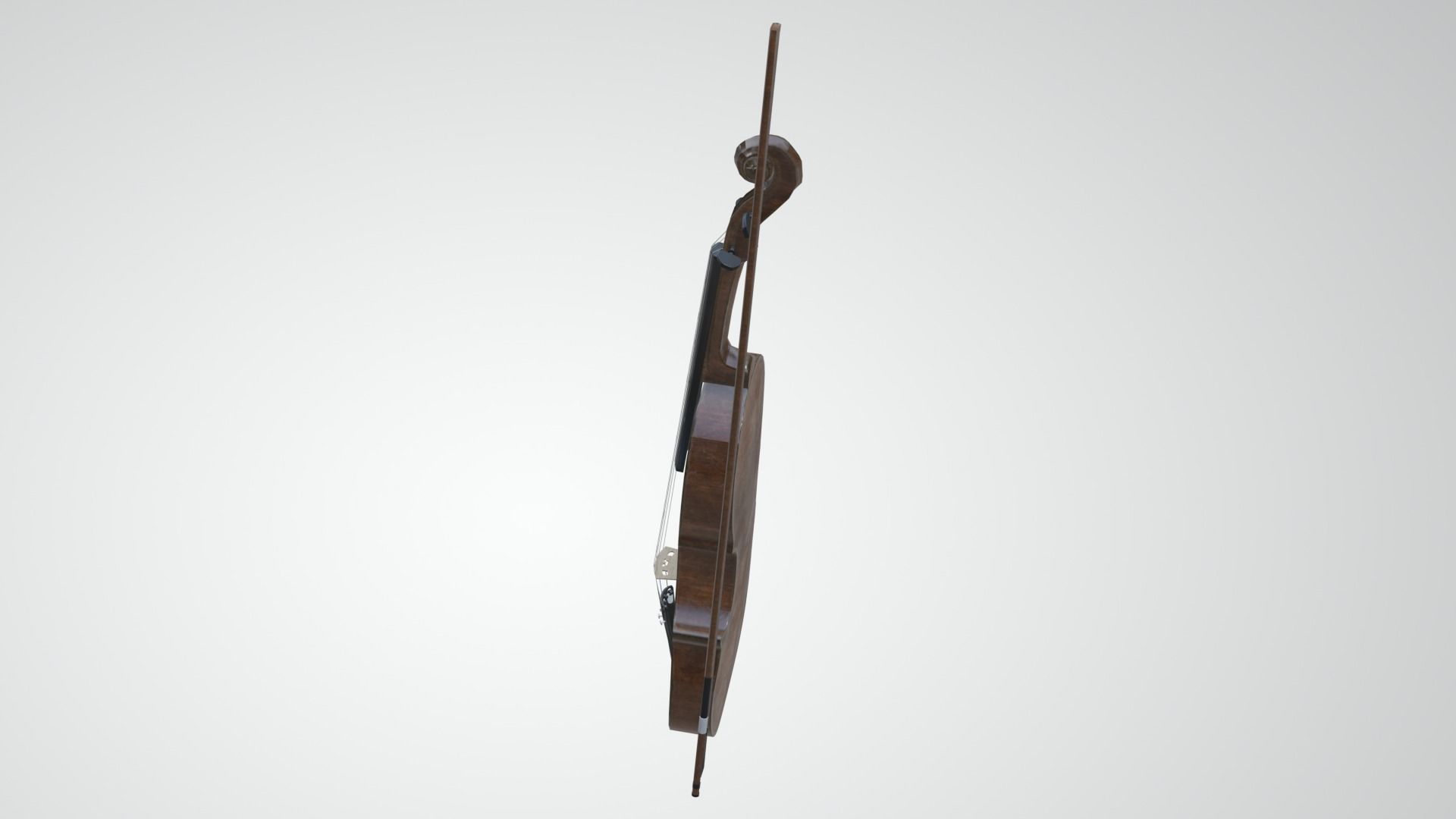 Viola violin Low-poly 3D model_25