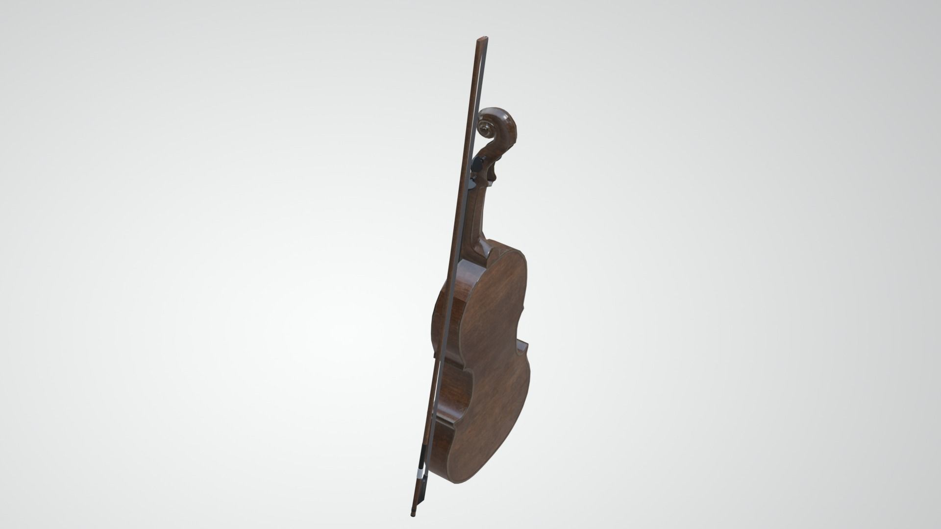 Viola violin Low-poly 3D model_27