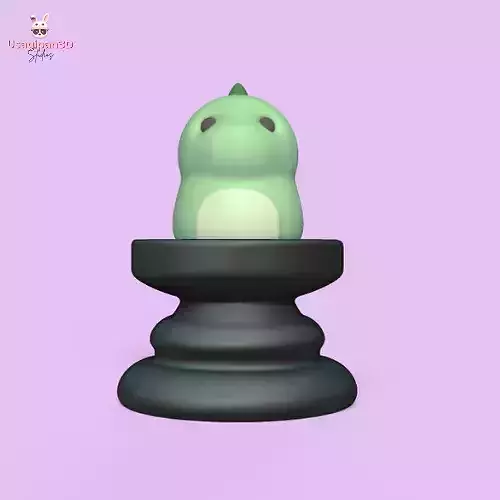 Dinosaur Chess - Little Dino - Pawn 3D print model