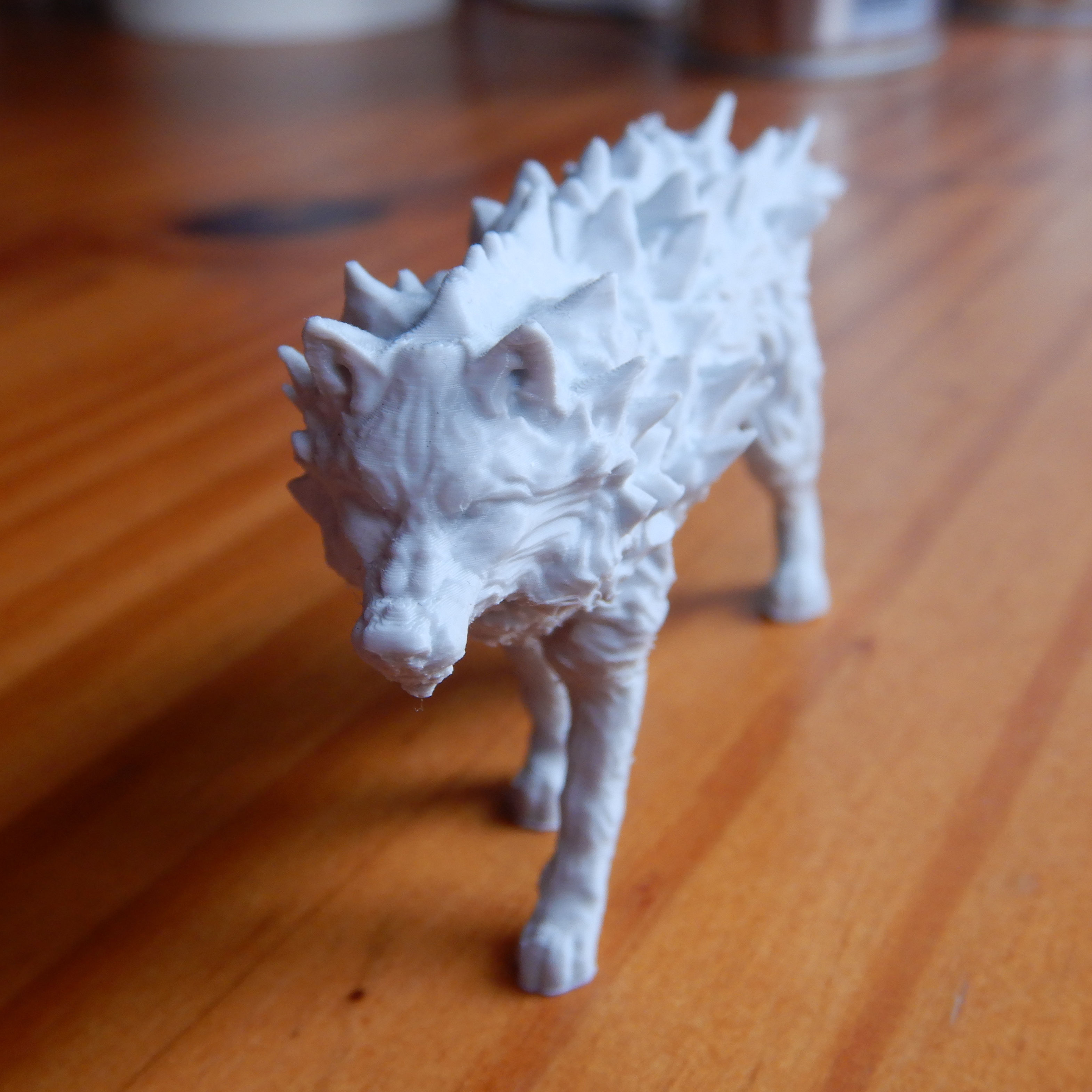 Winter Wolf Snarling 3D print model_2