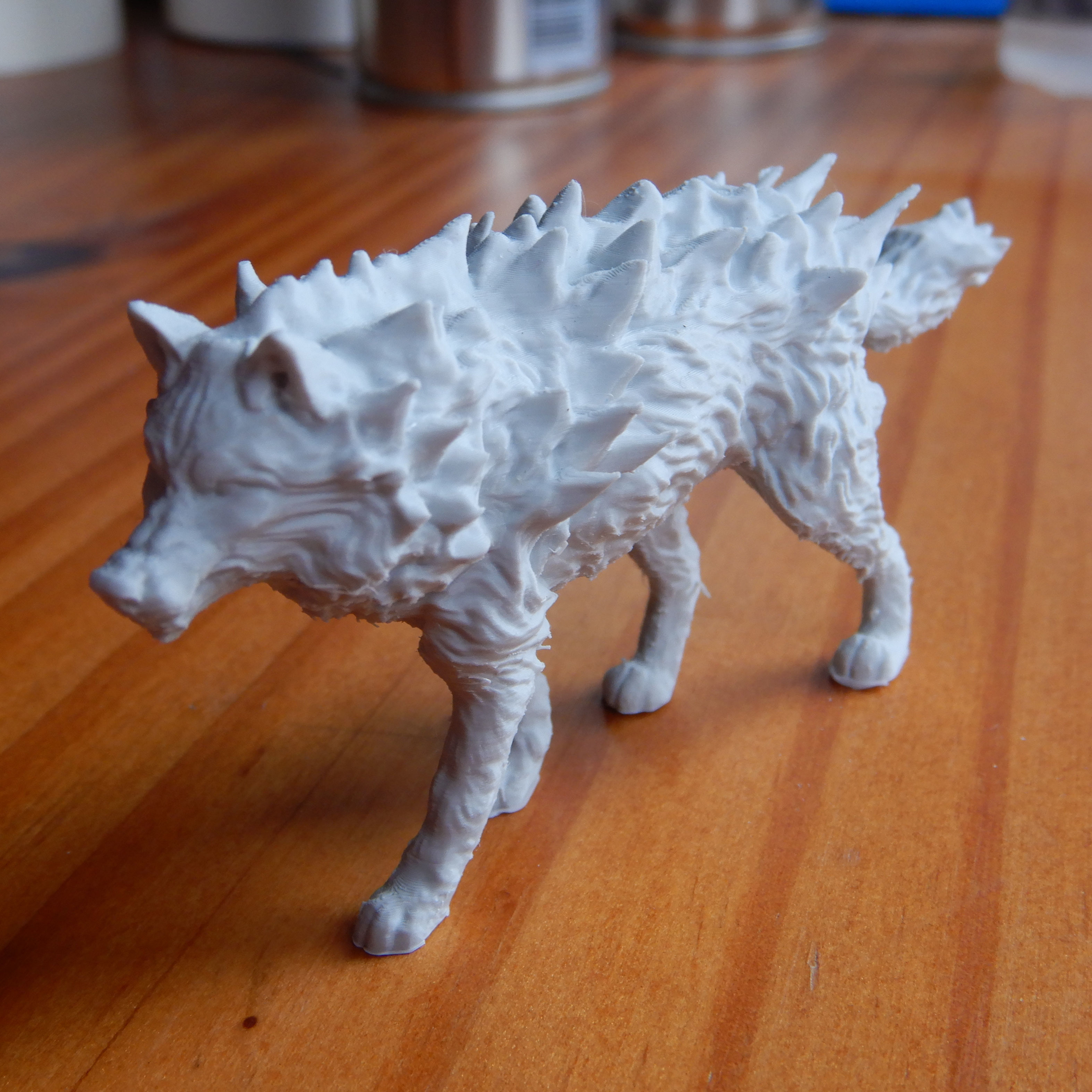 Winter Wolf Snarling 3D print model_1