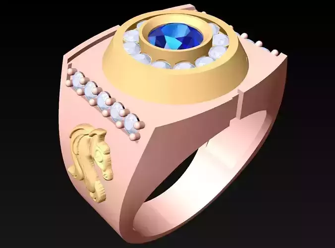 Horse ring - Mens ring - N3295