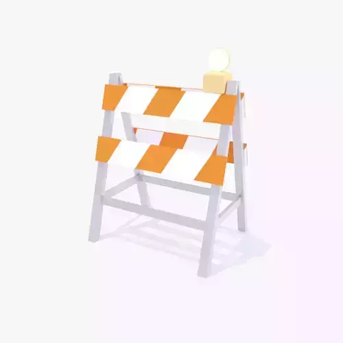 Road Closed Barrier