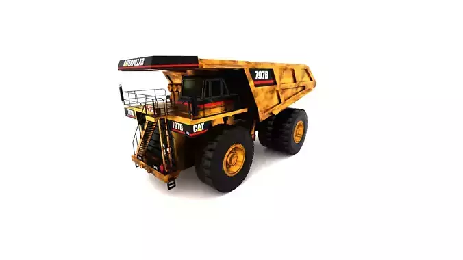 Haul Truck Low-poly 3D model