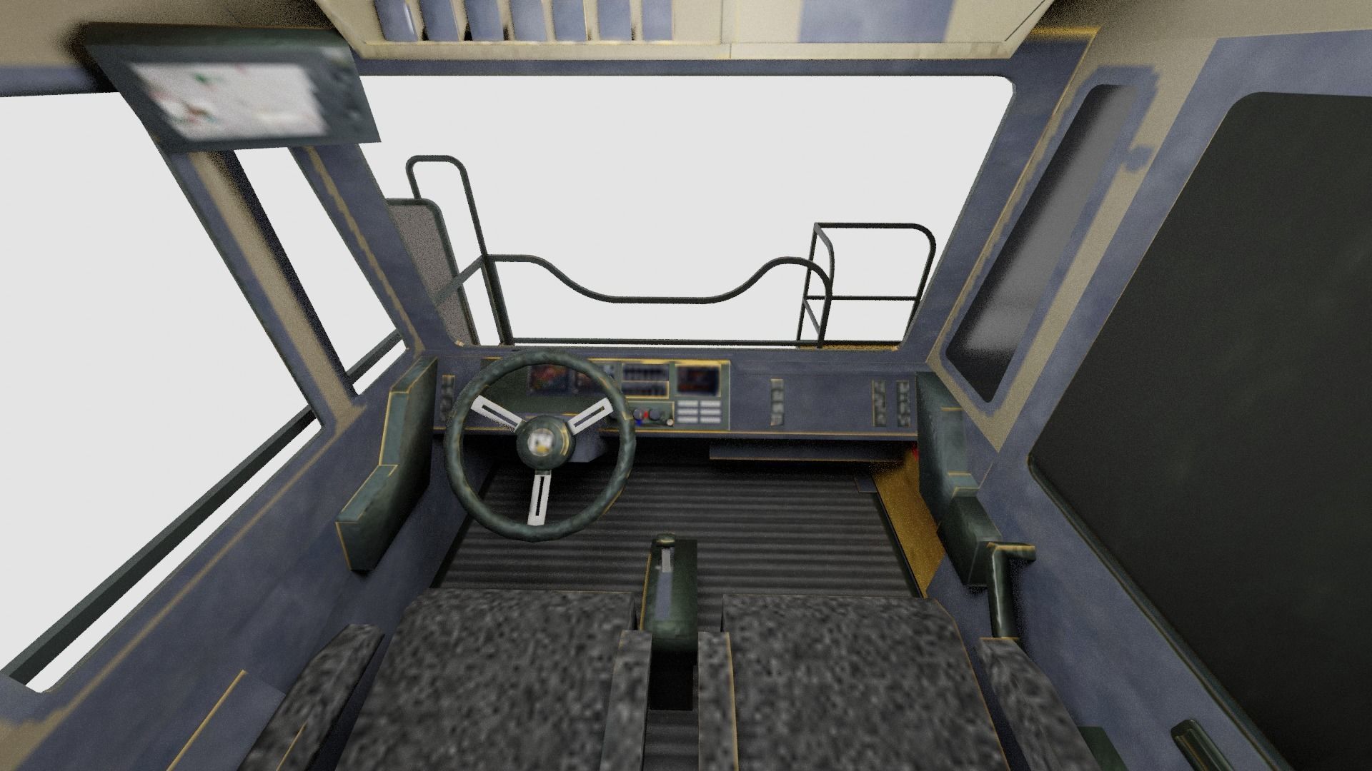 Haul Truck Low-poly 3D model_9