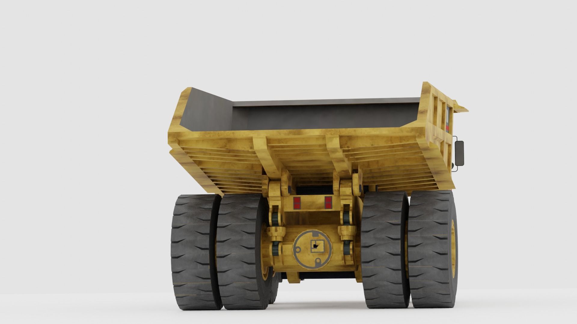 Haul Truck Low-poly 3D model_5