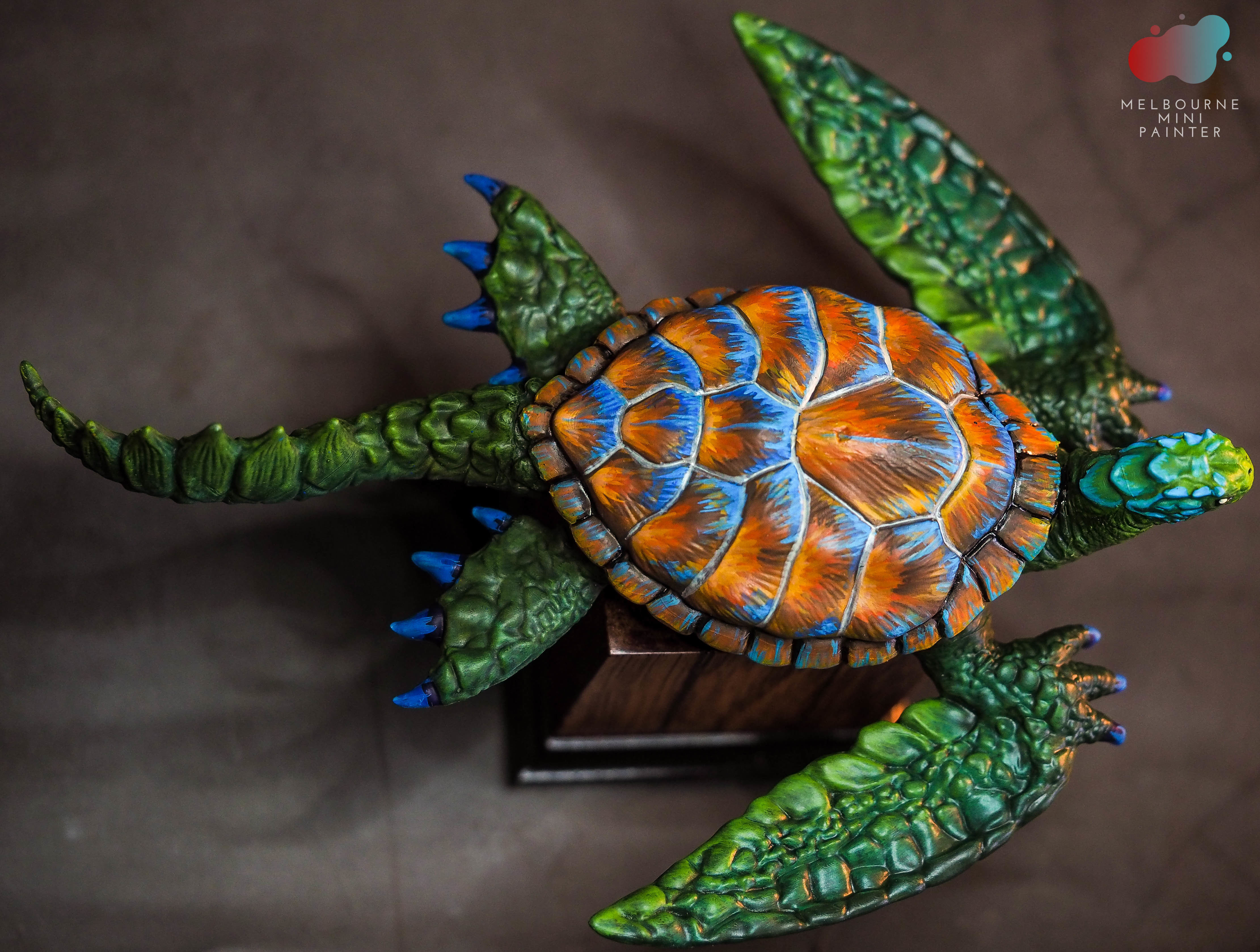 Green Sea Turtle Dragon 3D print model_3
