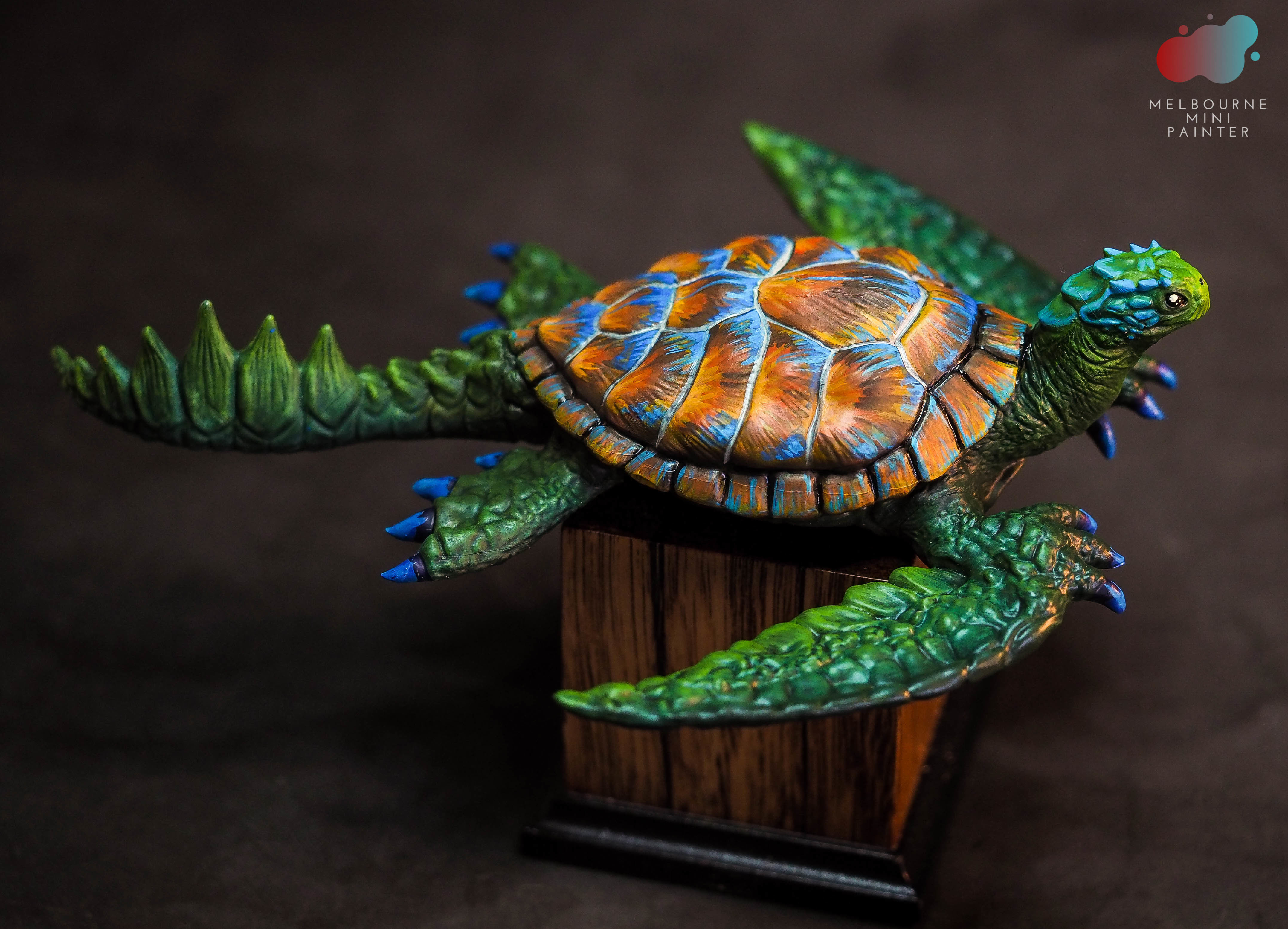 Green Sea Turtle Dragon 3D print model_2