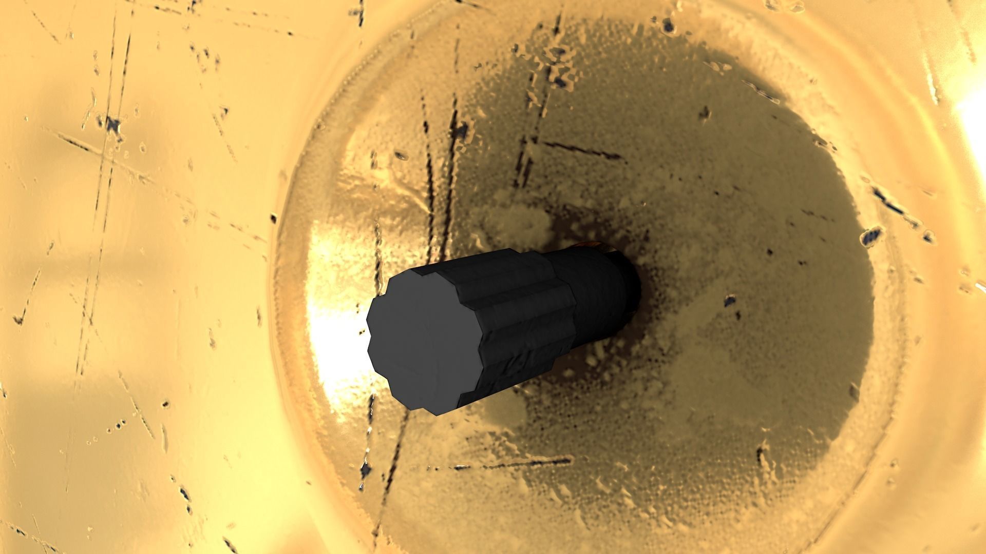 Desk Clock Low-poly 3D model_18