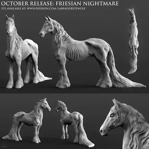 Friesian Nightmare 3D print model
