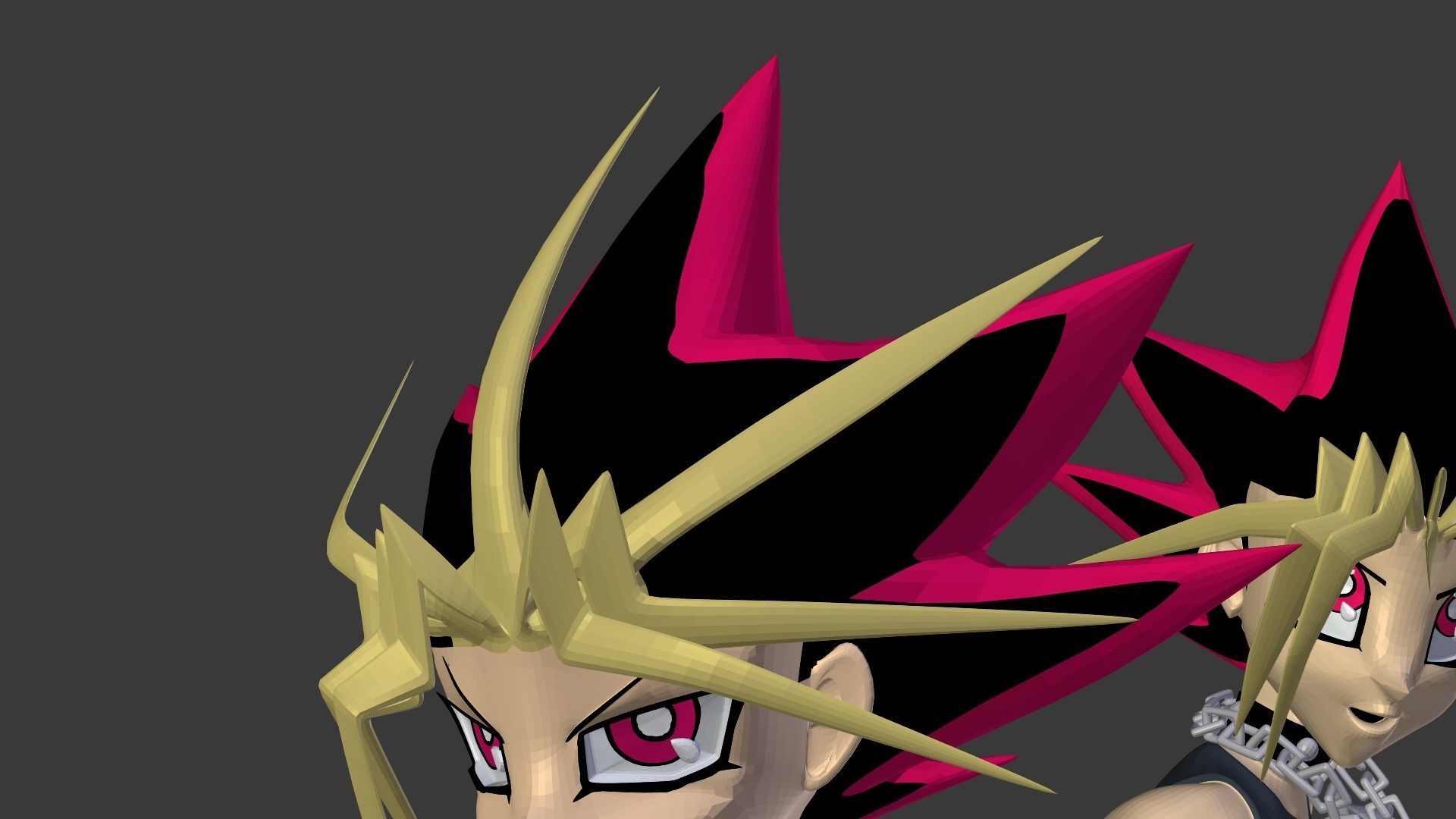 The two Yugi from Yu-Gi-Oh 3D print model_9