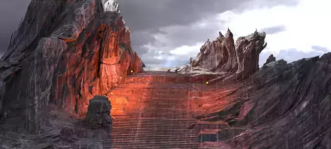 Dantes Inferno Depths Ruin 7 3D model