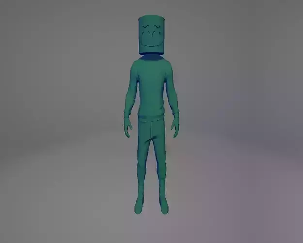 marshmello articulated 3D print model