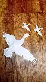 Mallard Ducks Realistic 3d art Ducks Flying 