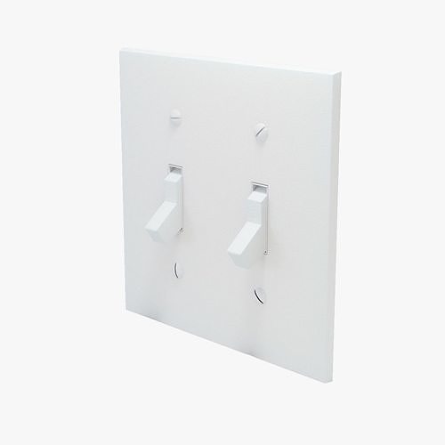 3D model Light Switch Double VR / AR / lowpoly CGTrader