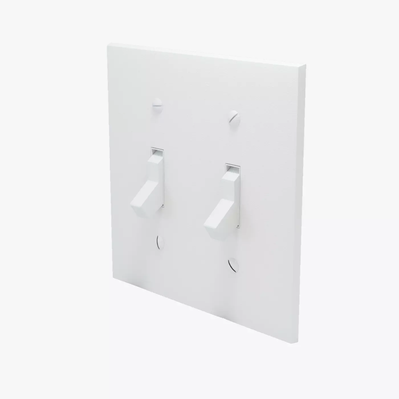 Light Switch Double Low-poly 3D model