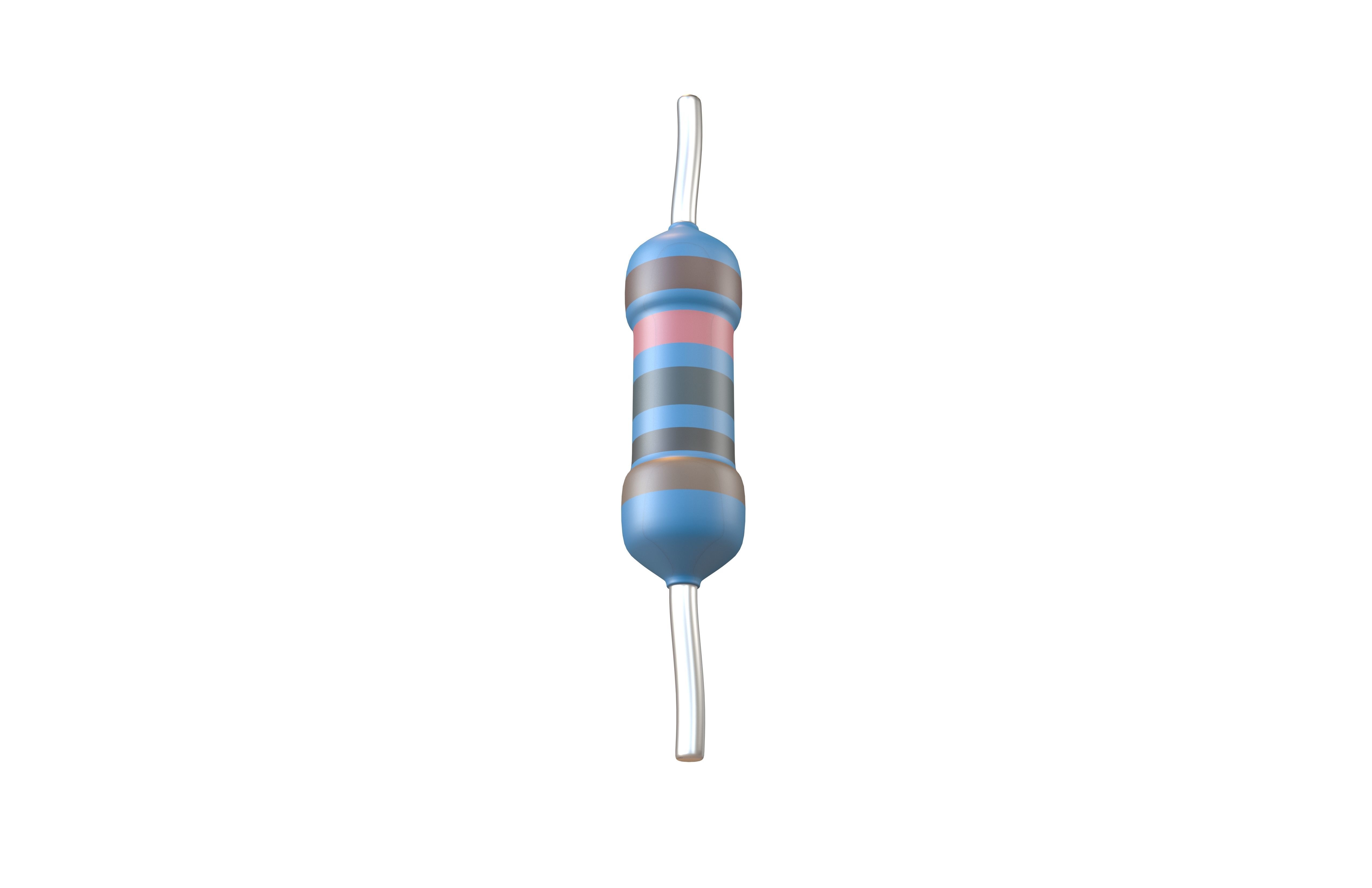 Resistors v1 002 Low-poly 3D model_3