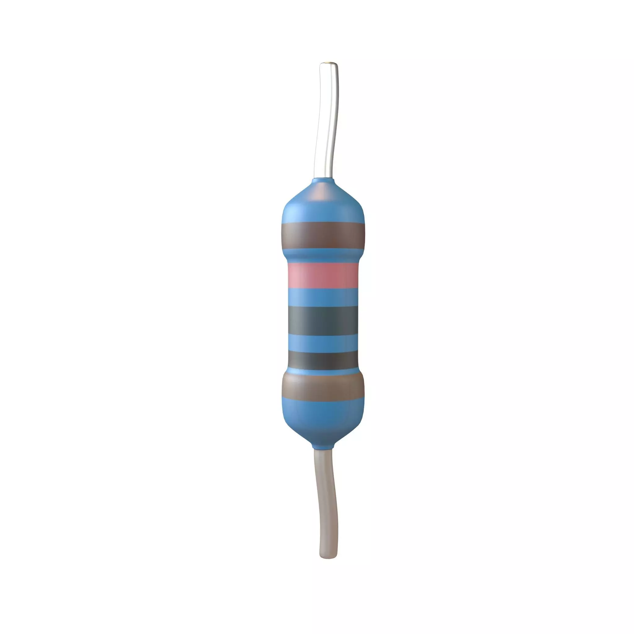 Resistors v1 002 Low-poly 3D model_0