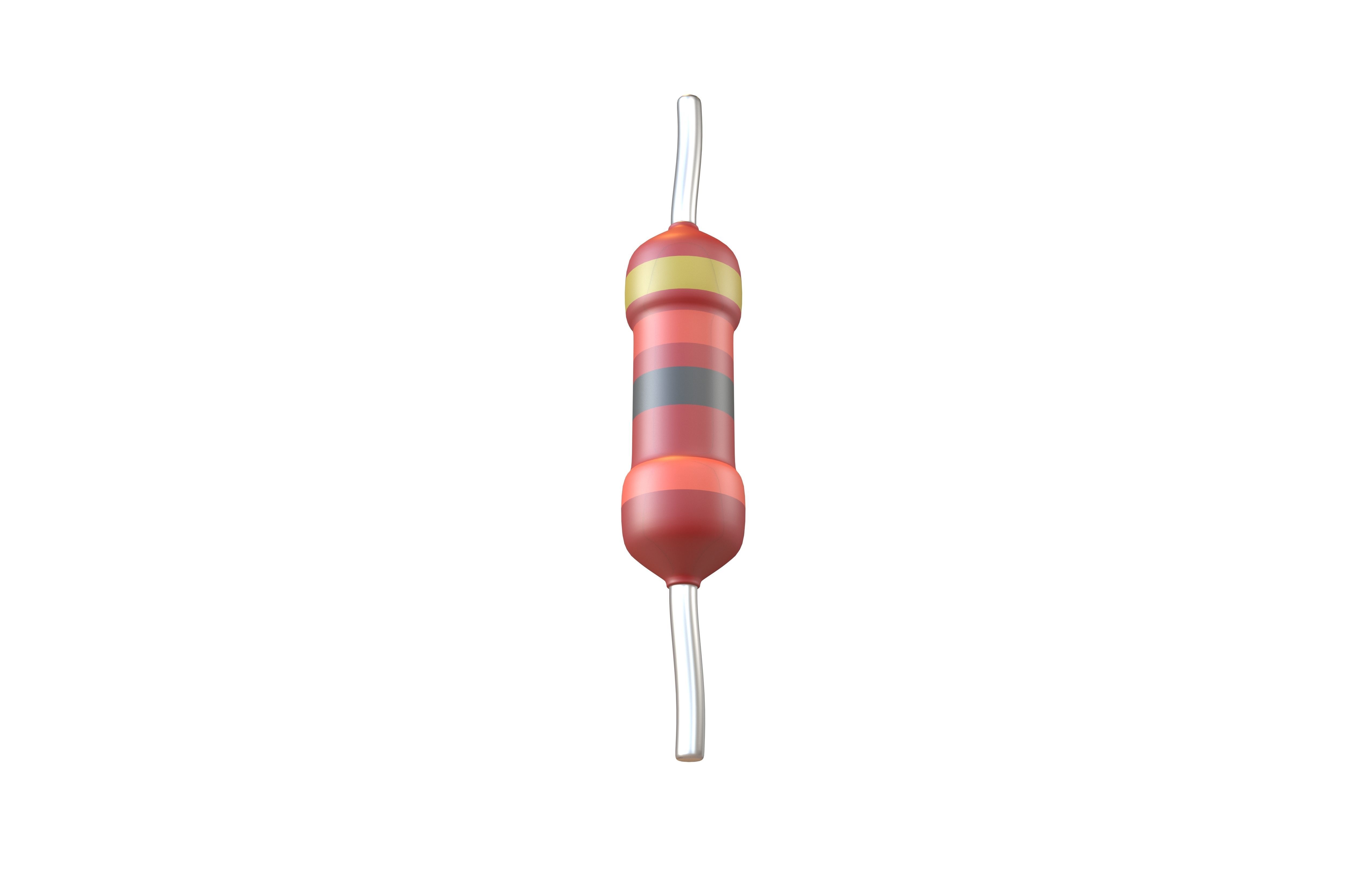 Resistors v1 003 Low-poly 3D model_2