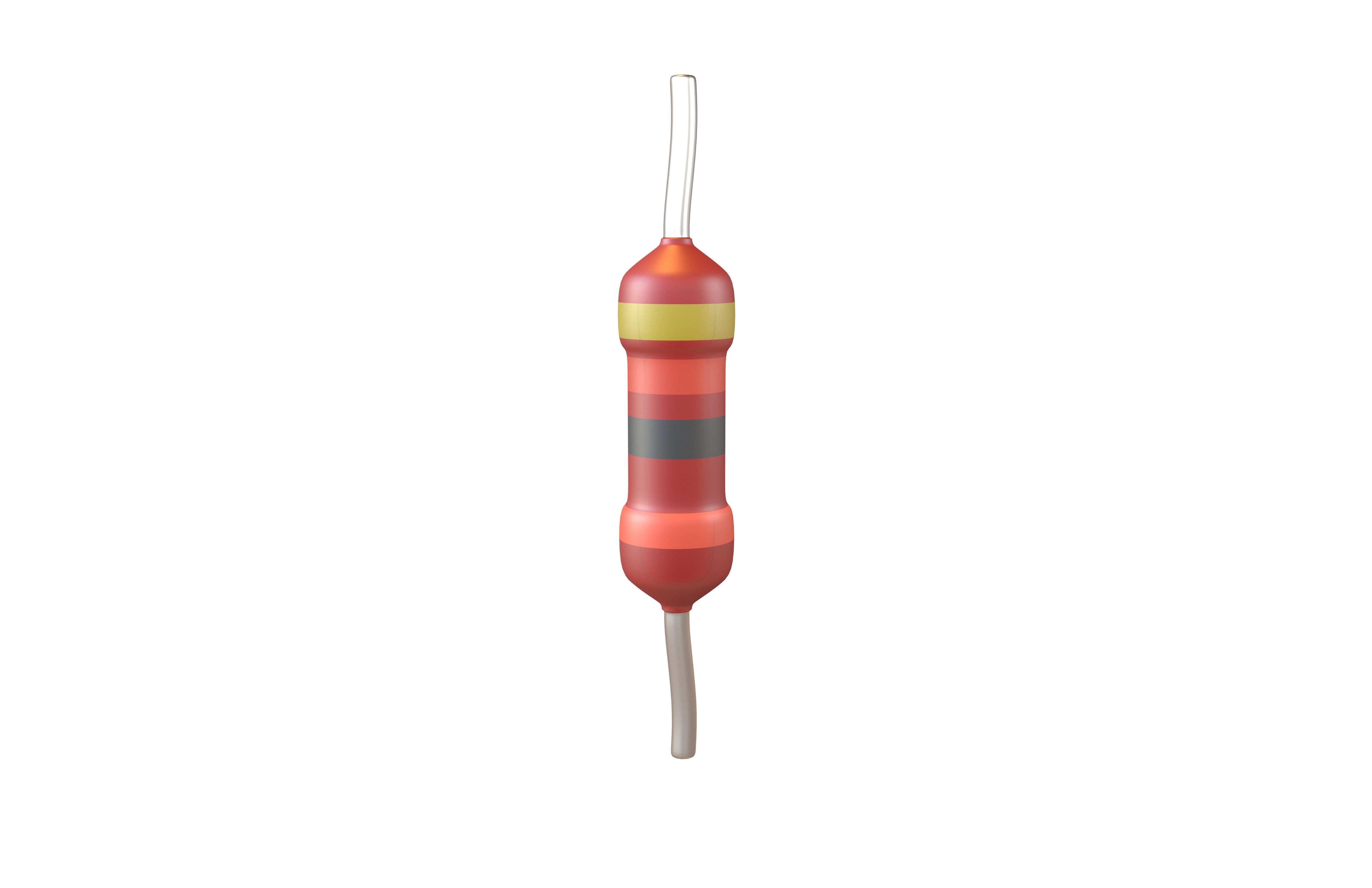 Resistors v1 003 Low-poly 3D model_1