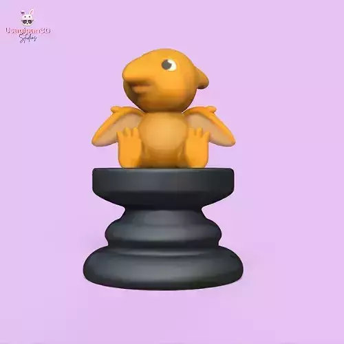 Dinosaur Chess - Pterodactyl - Bishop 3D print model