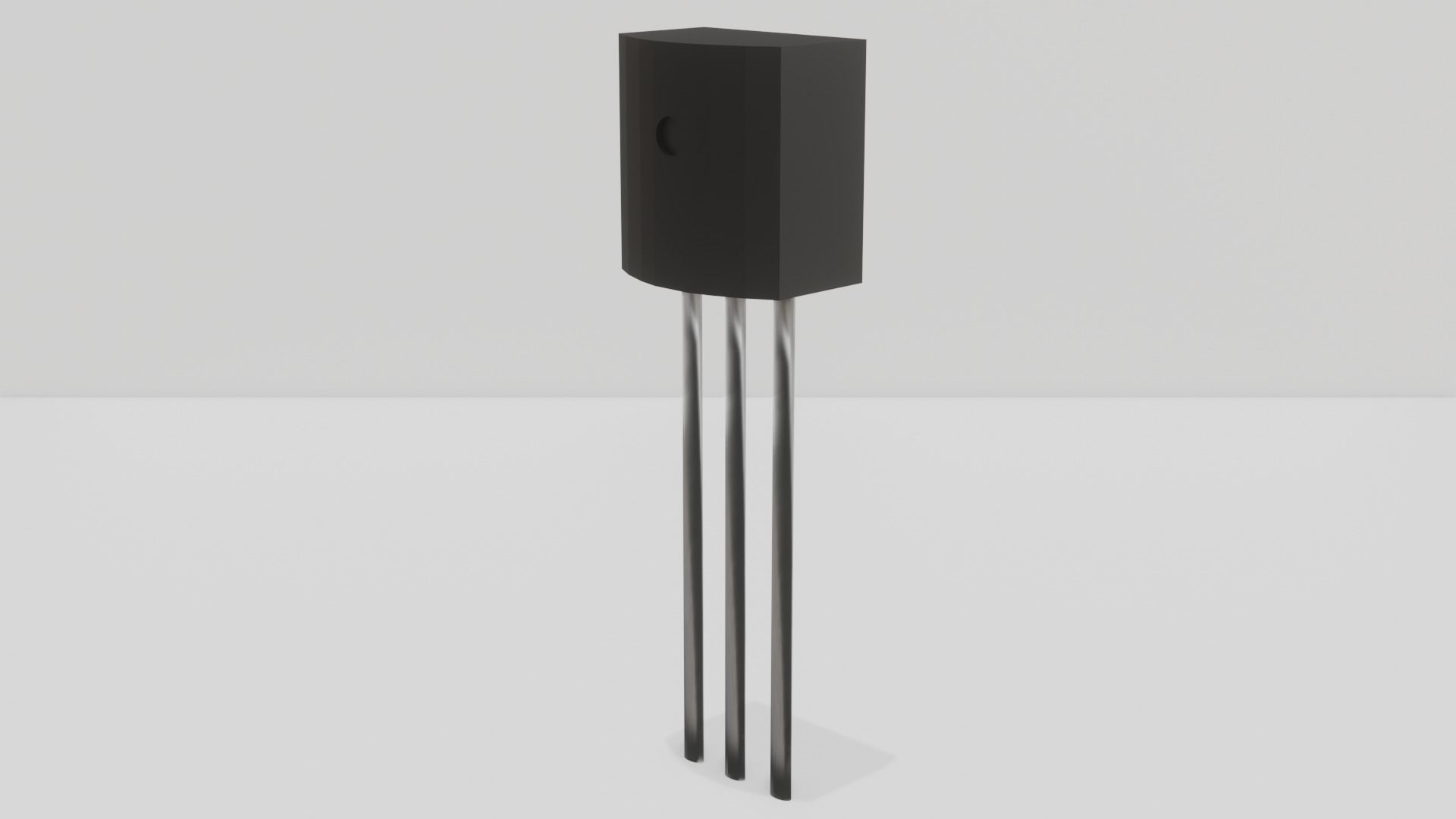 NPN PNP Transistor Free low-poly 3D model_3