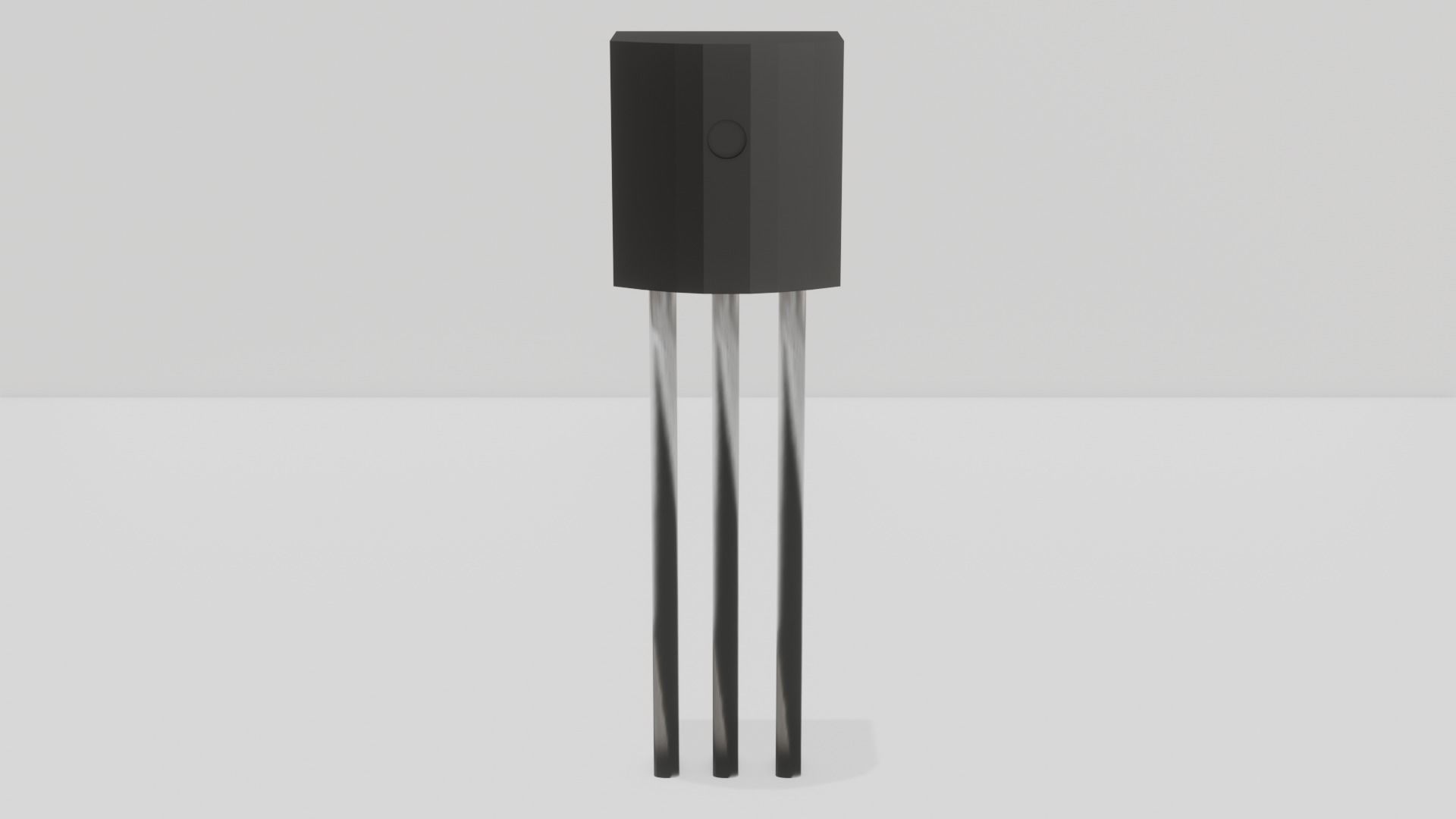 NPN PNP Transistor Free low-poly 3D model_1