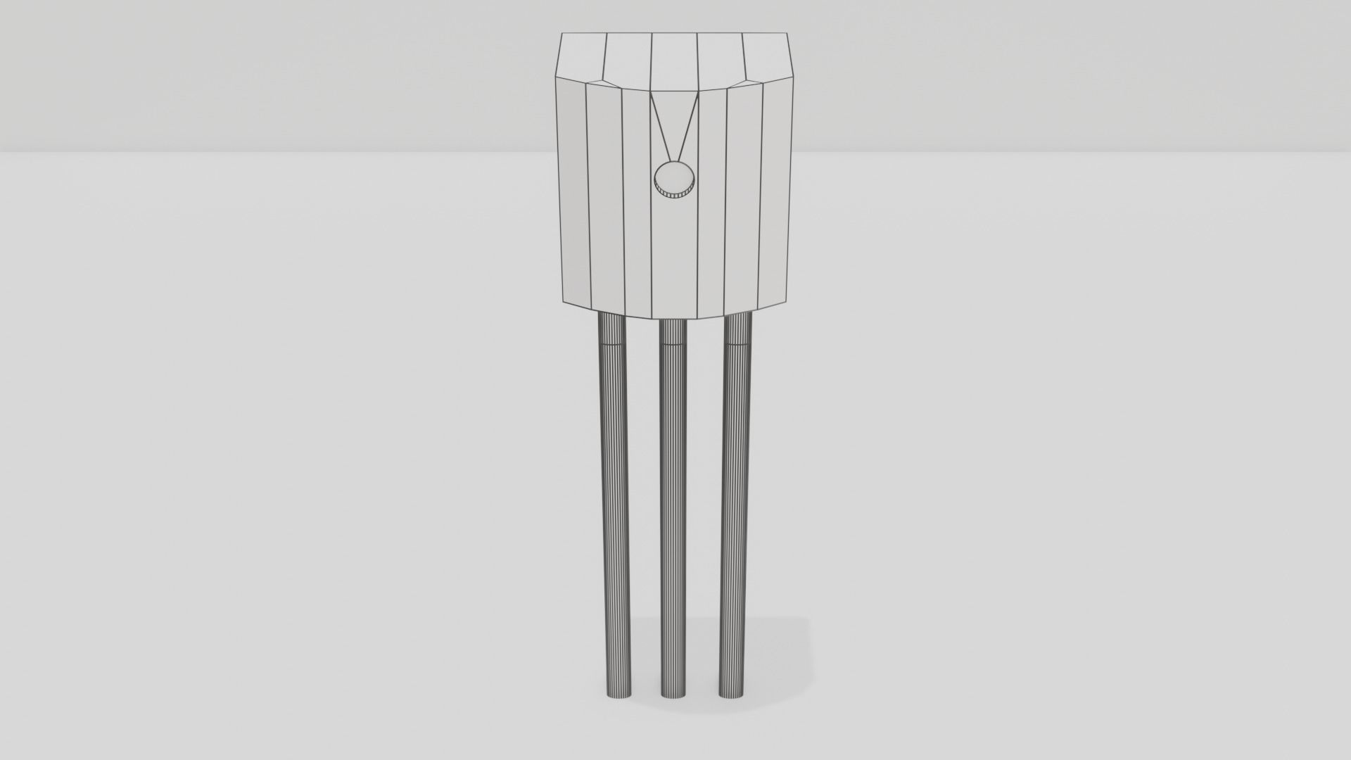 NPN PNP Transistor Free low-poly 3D model_7