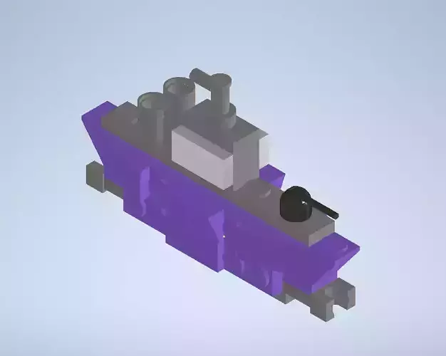 Ship Toy Block 3D model