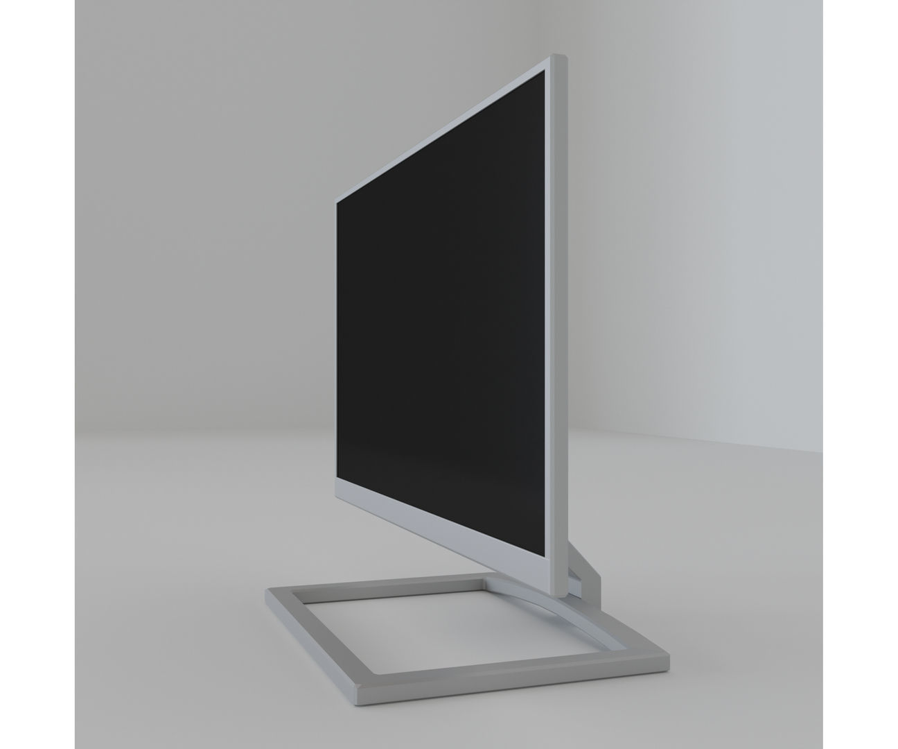 LCD Desktop Monitor Low-poly 3D model_6