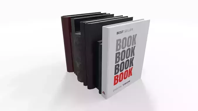 Books book of Free low-poly 3D model