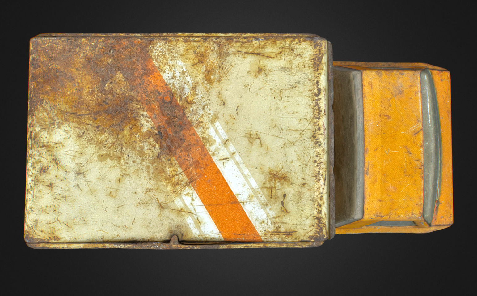 Old USSR Soviet Metal Toy Car URAL BREAD 3D model_19