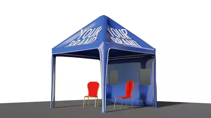 BRANDING STAND with chair