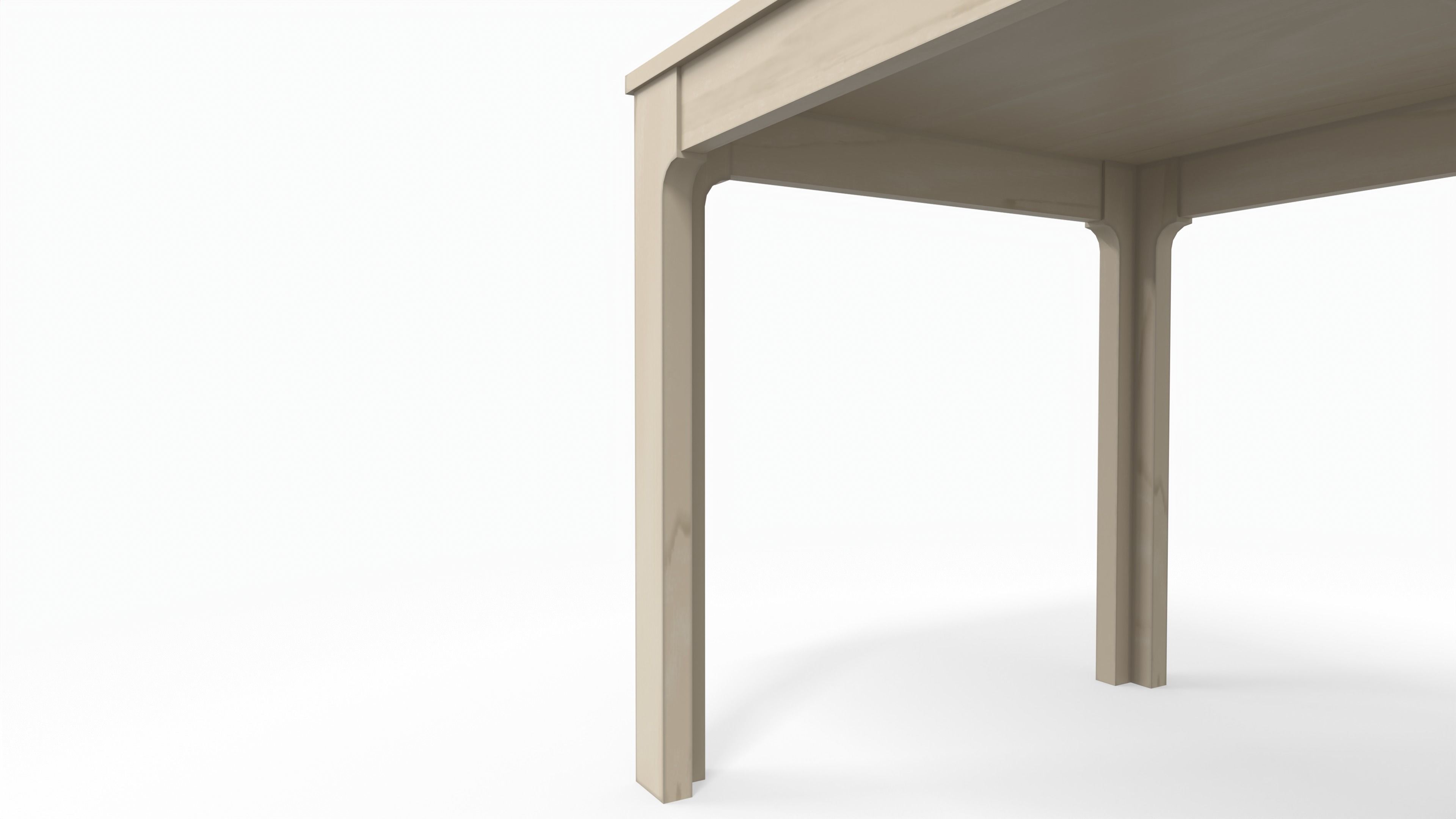 Dining table and chair Low-poly 3D model_8