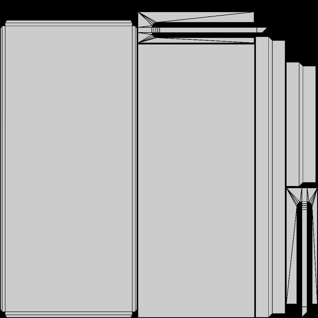 Dining table and chair Low-poly 3D model_19