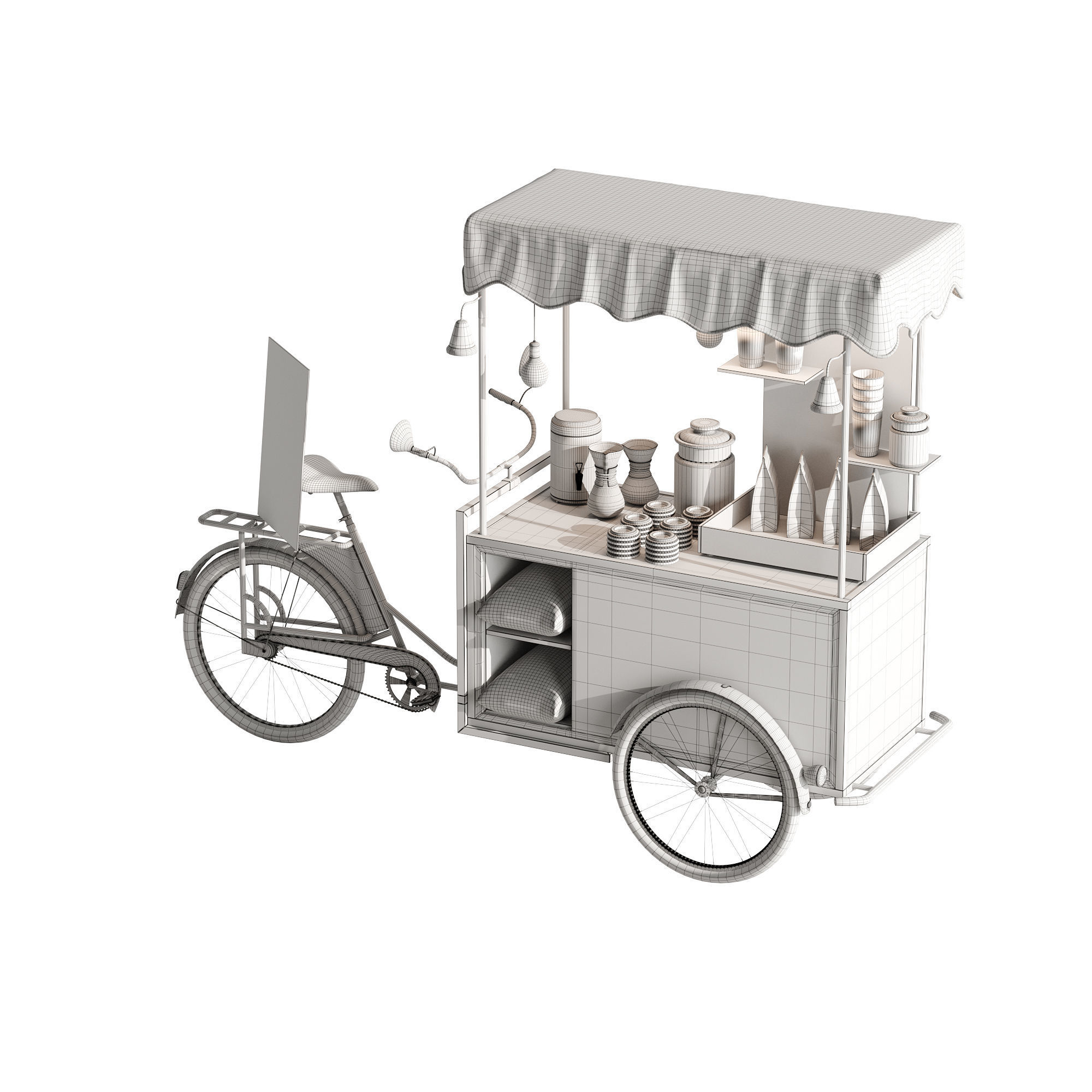 Coffee bike mobile set 3 3D model_11