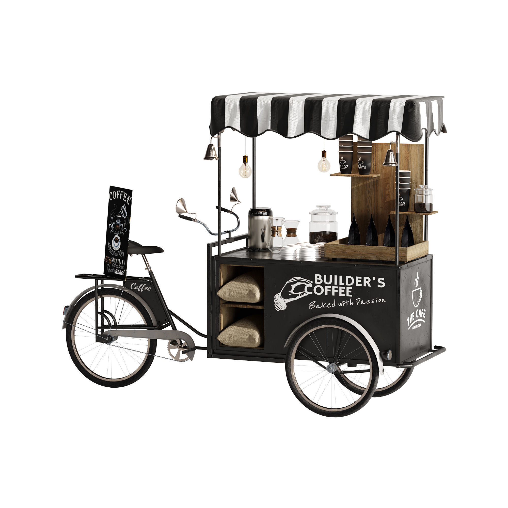 Coffee bike mobile set 3 3D model_9